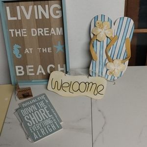 Home Decor Primitive Beach Theme Vintage and New